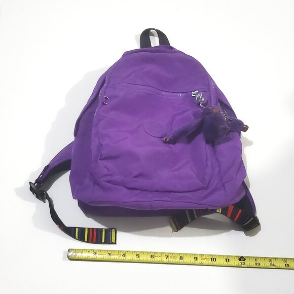 KIPLING Backpack Medium size Purple Durable Roomy adustable Shoulder Straps main image 9